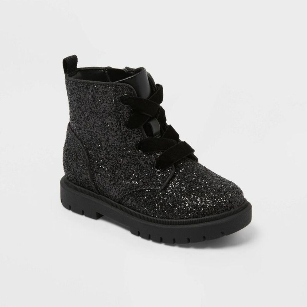 Toddler Girls' Khloe Ankle Boots - Cat & Jack Black 7T